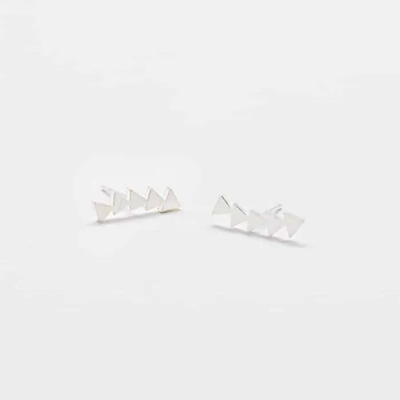 Silver Triangle Ear Crawlers - Imperfect sold by Admiral Row