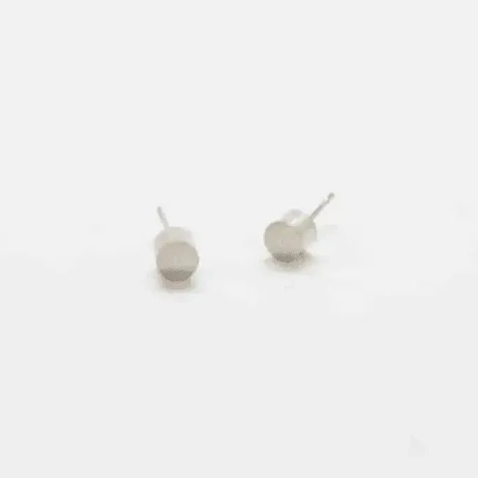 Silver Cylinder Geo Studs sold by Admiral Row product image thumbnail 2