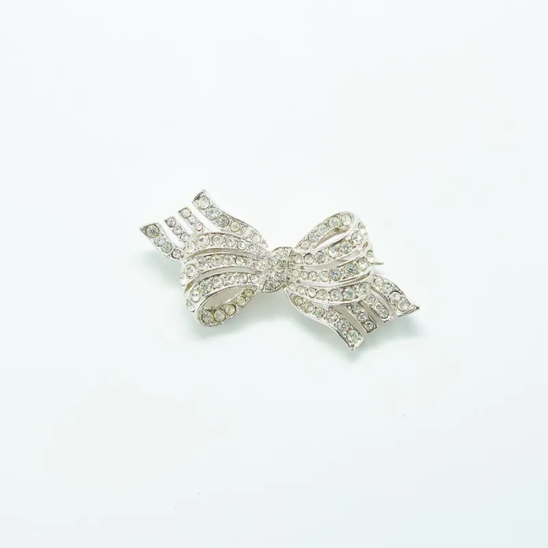 Vintage Pavé Bow Brooch sold by Admiral Row