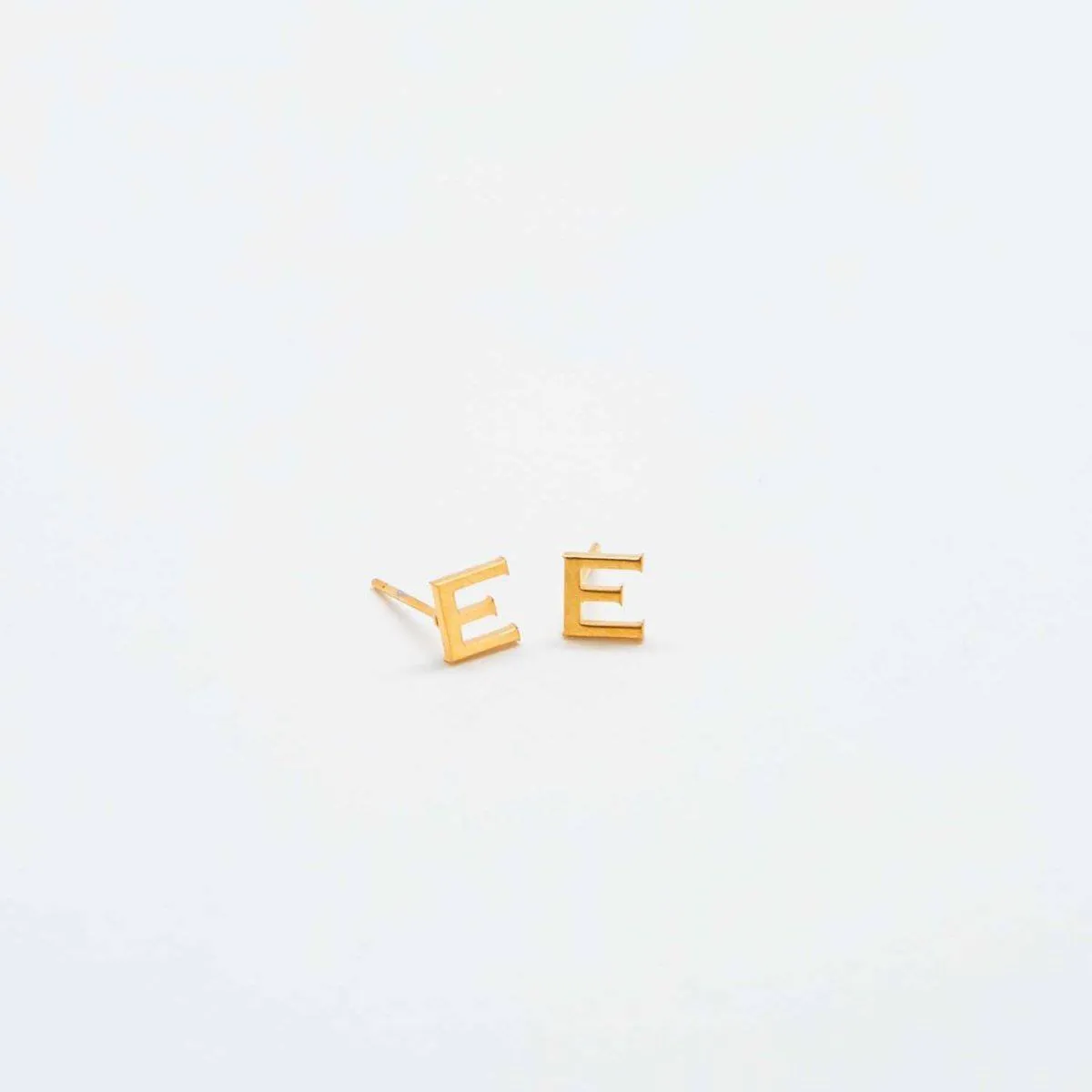Gold Initial Earrings sold by Admiral Row product image thumbnail 5
