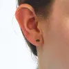 Black Trio Baguette Gold Studs sold by Admiral Row
