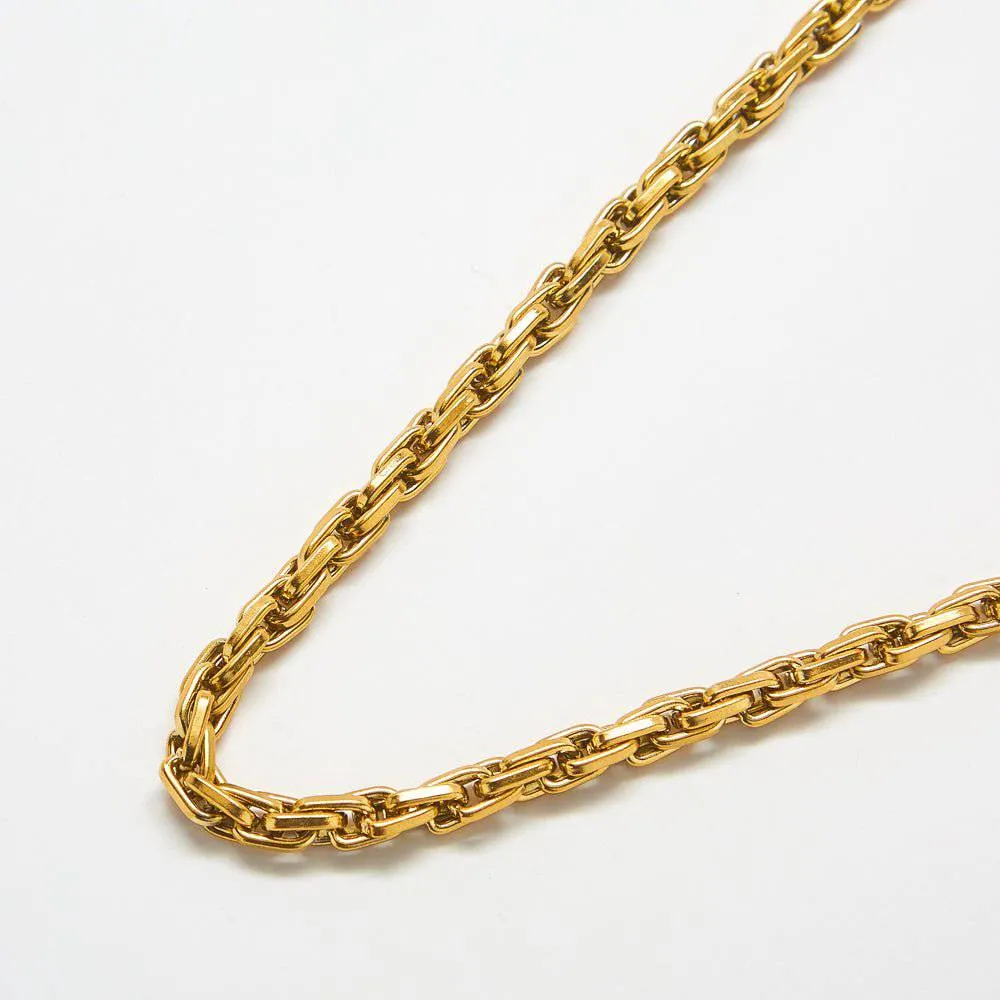 Gold Weave Chain Necklace sold by Admiral Row