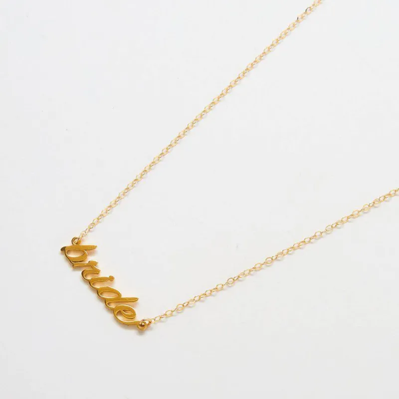 BRIDE Gold Necklace made by Admiral Row