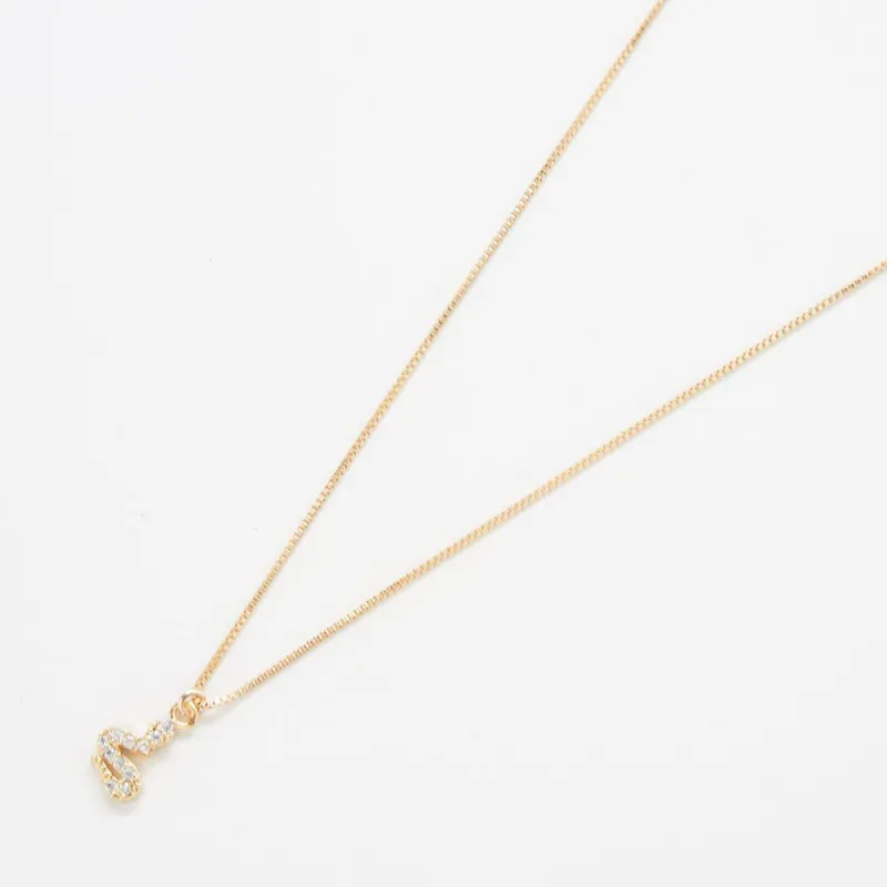 Gold Tiny Pave Snake Necklace sold by Admiral Row