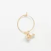 Gold Bee Hoop Drop Earrings sold by Admiral Row