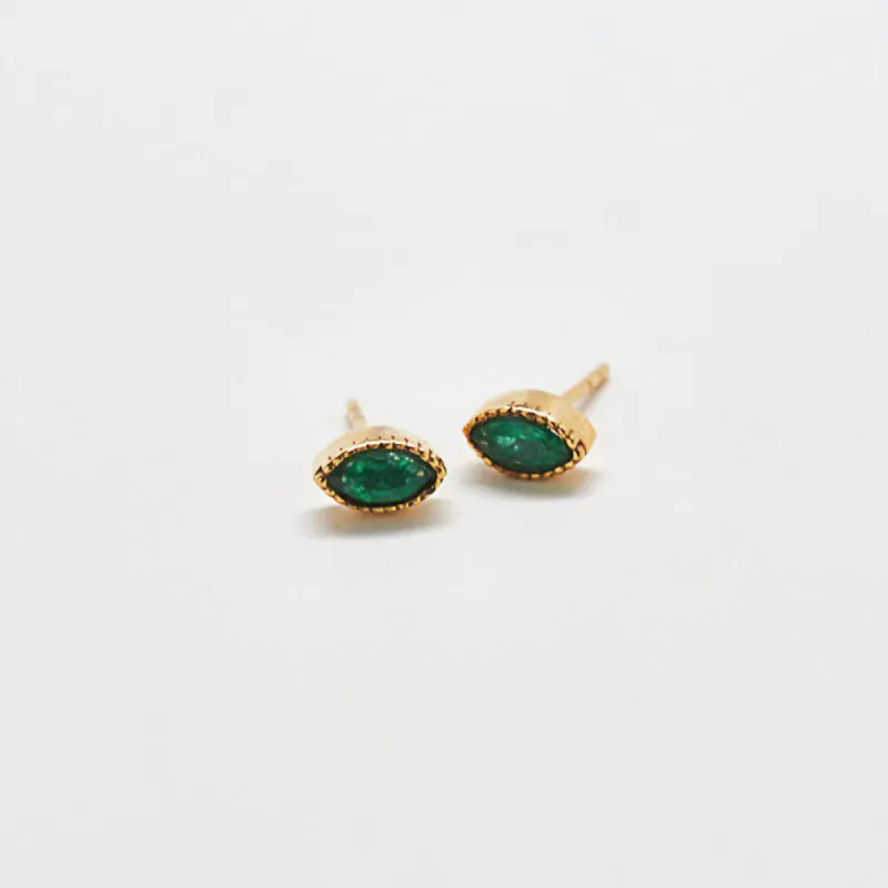 Jade Teardrop Stud Earring sold by Admiral Row