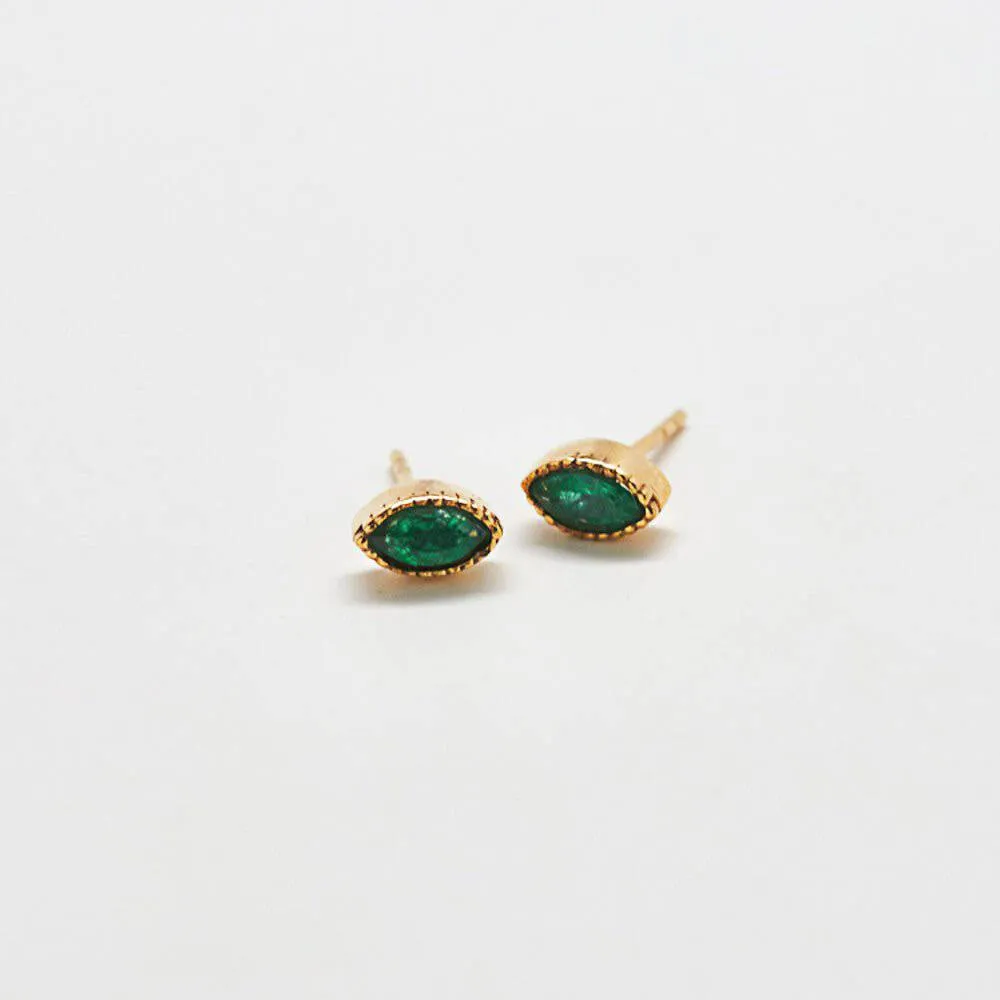 Jade Teardrop Stud Earring sold by Admiral Row