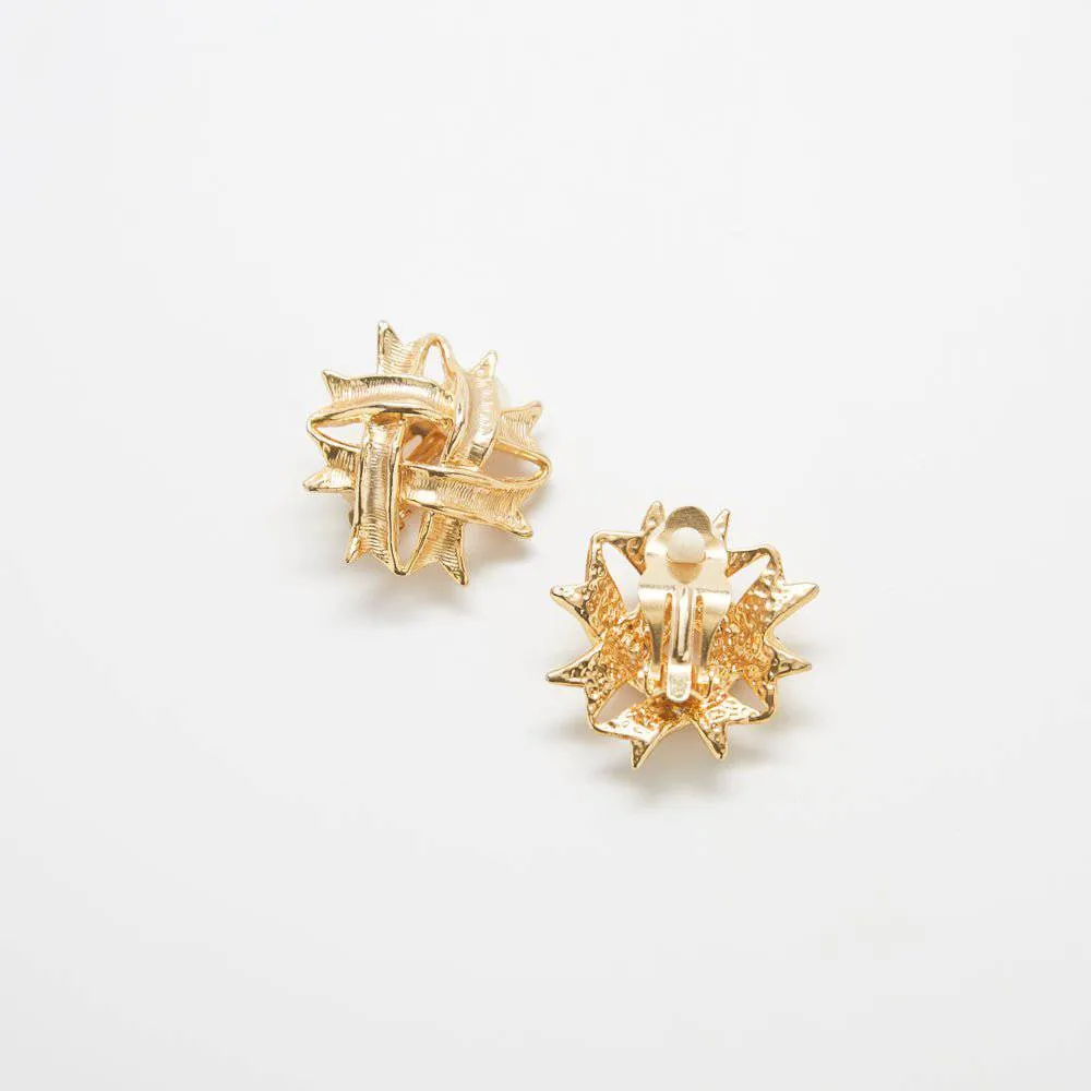 Vintage Cross Pattern Stud Earrings sold by Admiral Row product image thumbnail 2