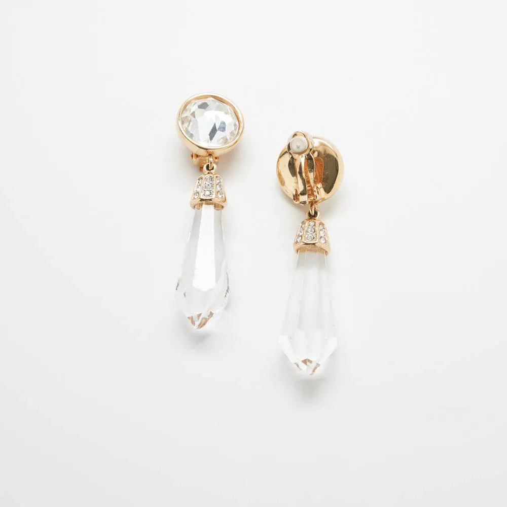 Vintage Crystal Swarovski Drop Earrings sold by Admiral Row product image thumbnail 3