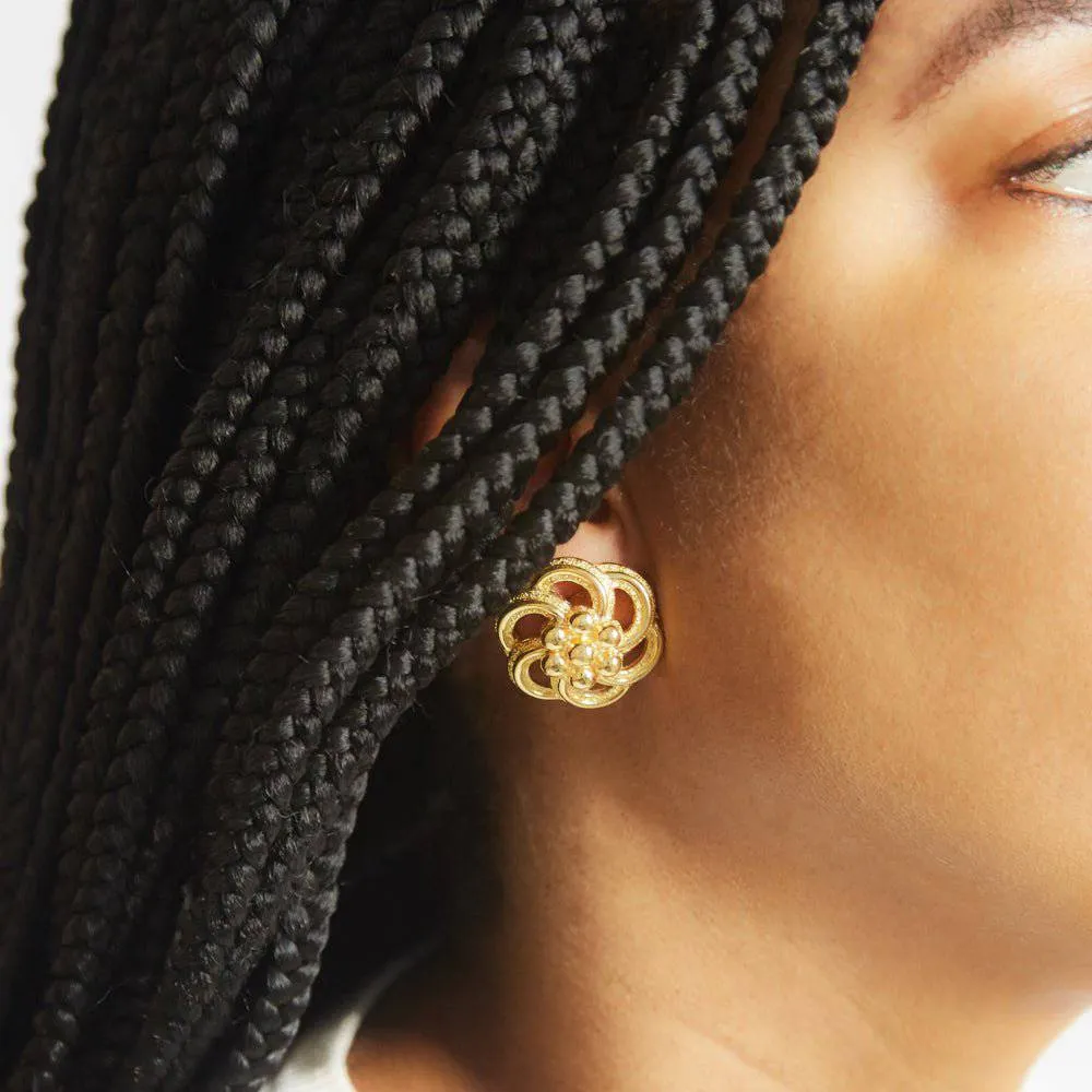 Vintage Gold Swirl Monet Earrings sold by Admiral Row product image thumbnail 2