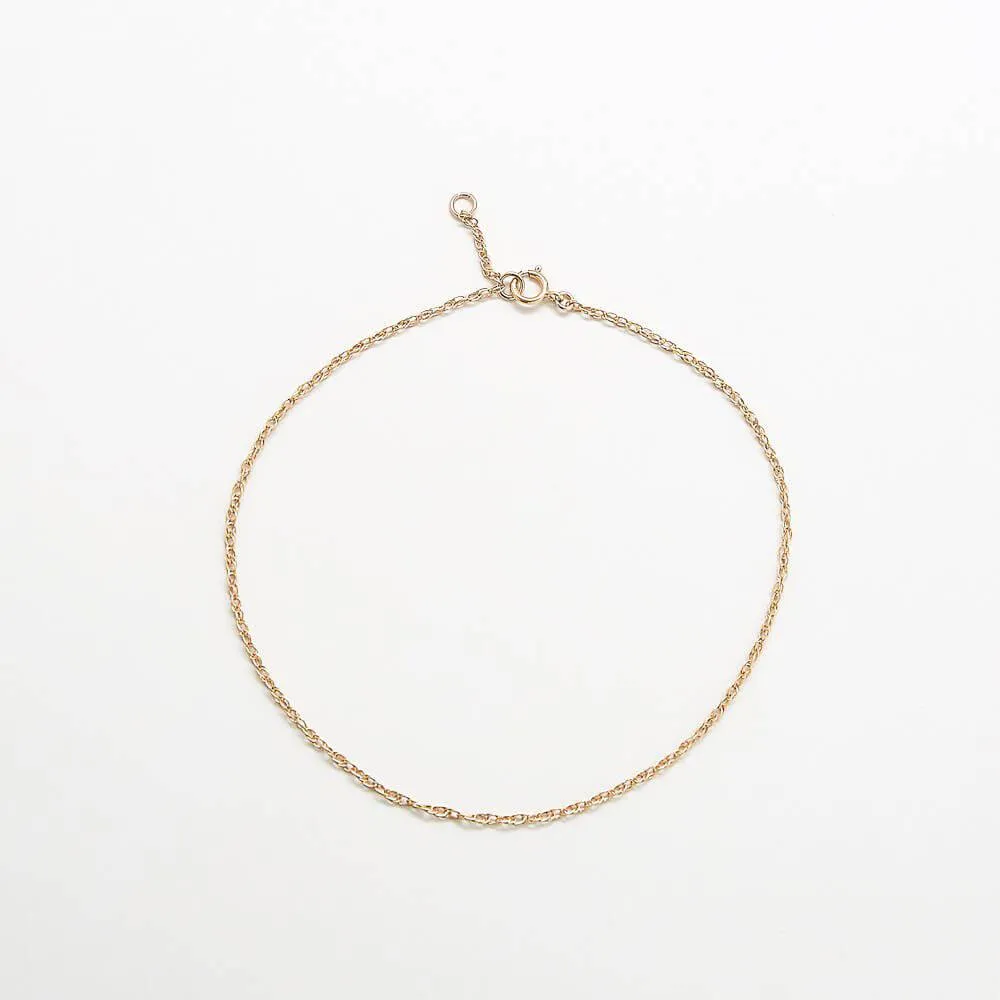 Dainty Rope Chain Anklet sold by Admiral Row