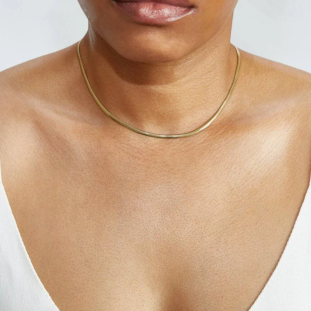 Mini Herringbone Necklace sold by Admiral Row product image thumbnail 2