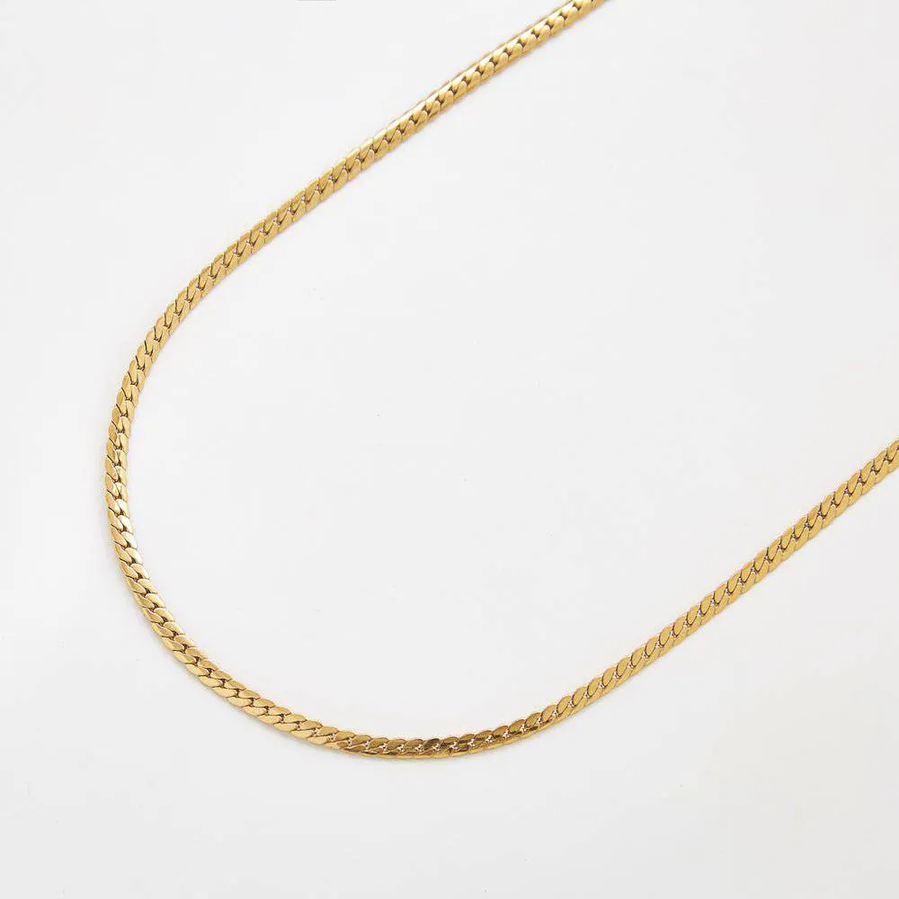 Flat Snake Chain Necklace sold by Admiral Row
