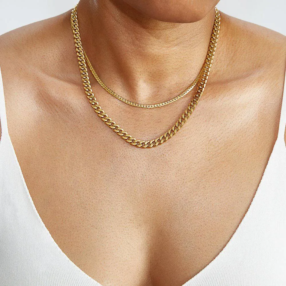 Flat Snake Chain Necklace sold by Admiral Row product image thumbnail 2