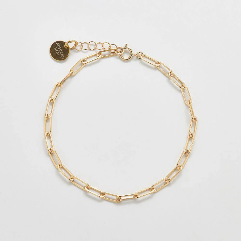 Gold Thick Chain Link Bracelet sold by Admiral Row
