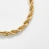 Gold Thick Rope Chain Bracelet sold by Admiral Row