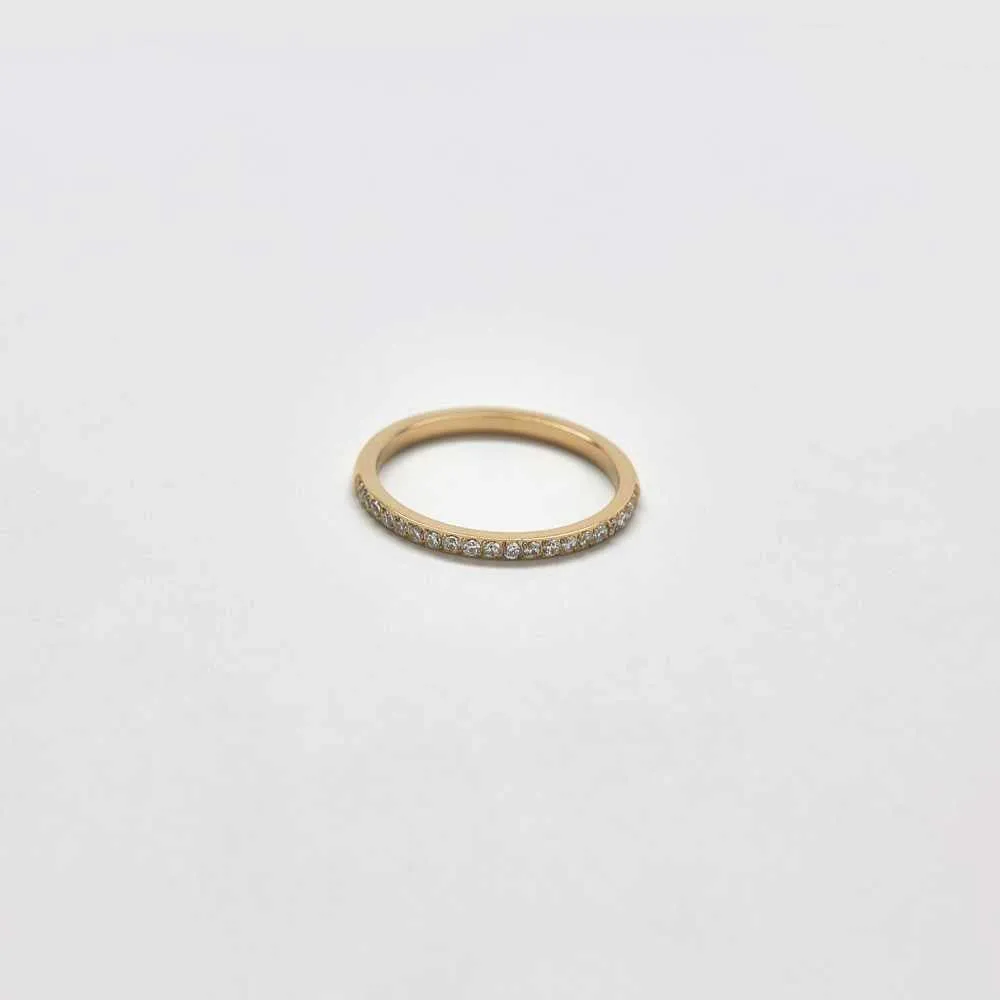 Pave Gold Stacking Ring sold by Admiral Row product image thumbnail 4
