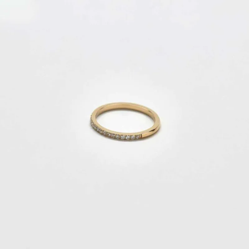Pave Gold Stacking Ring sold by Admiral Row