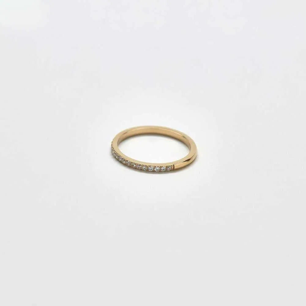 Pave Gold Stacking Ring sold by Admiral Row