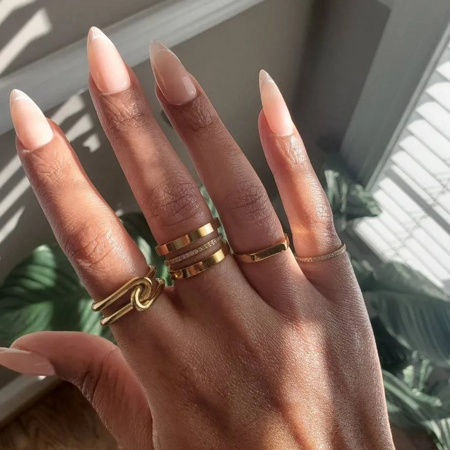 Pave Gold Stacking Ring sold by Admiral Row product image thumbnail 2