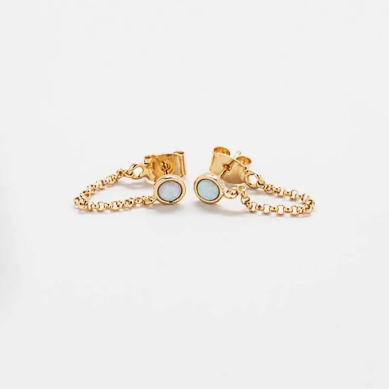 Opal Chain Huggies - Best Seller sold by Admiral Row