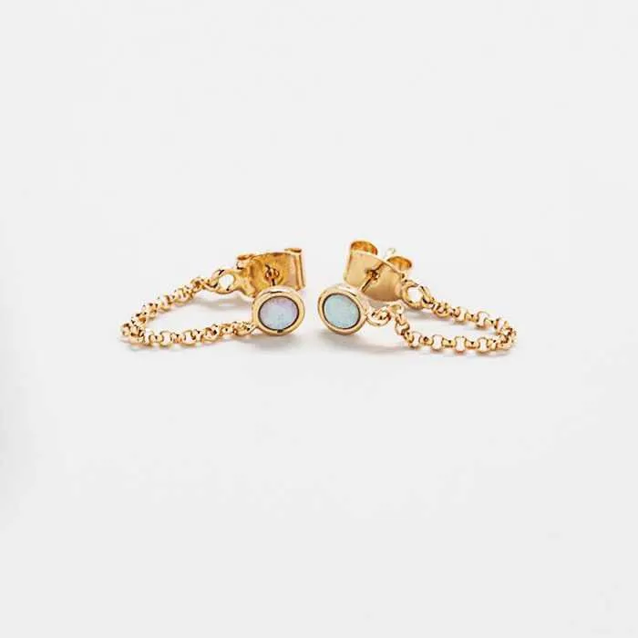 Opal Chain Huggies - Best Seller sold by Admiral Row