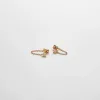 Gold CZ Chain Huggie Earrings sold by Admiral Row