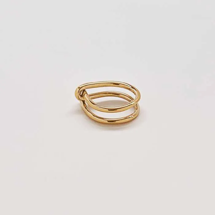Best Seller - Gold Double Knot Ring sold by Admiral Row product image thumbnail 3