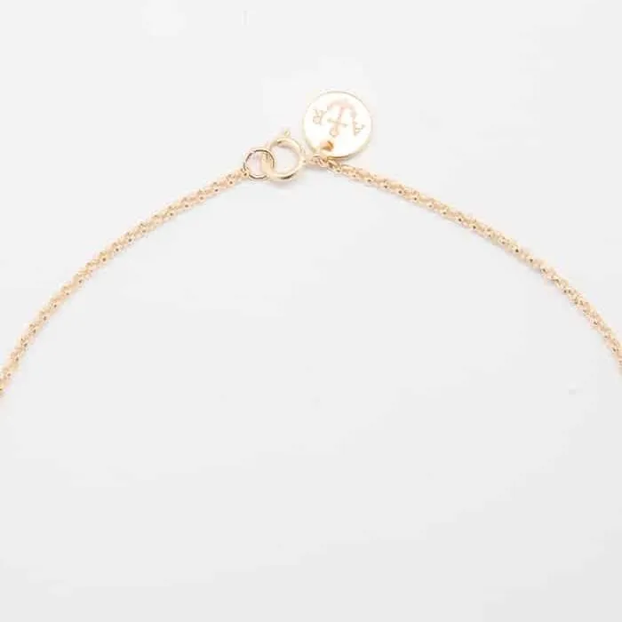 Gold Pave Crescent Moon Necklace sold by Admiral Row product image thumbnail 2