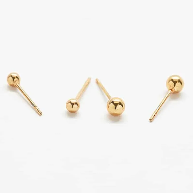 Gold Double Pack - Ball Stud Earrings sold by Admiral Row
