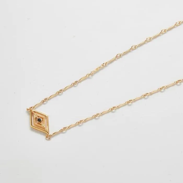 Gold Diamond Medallion Necklace sold by Admiral Row