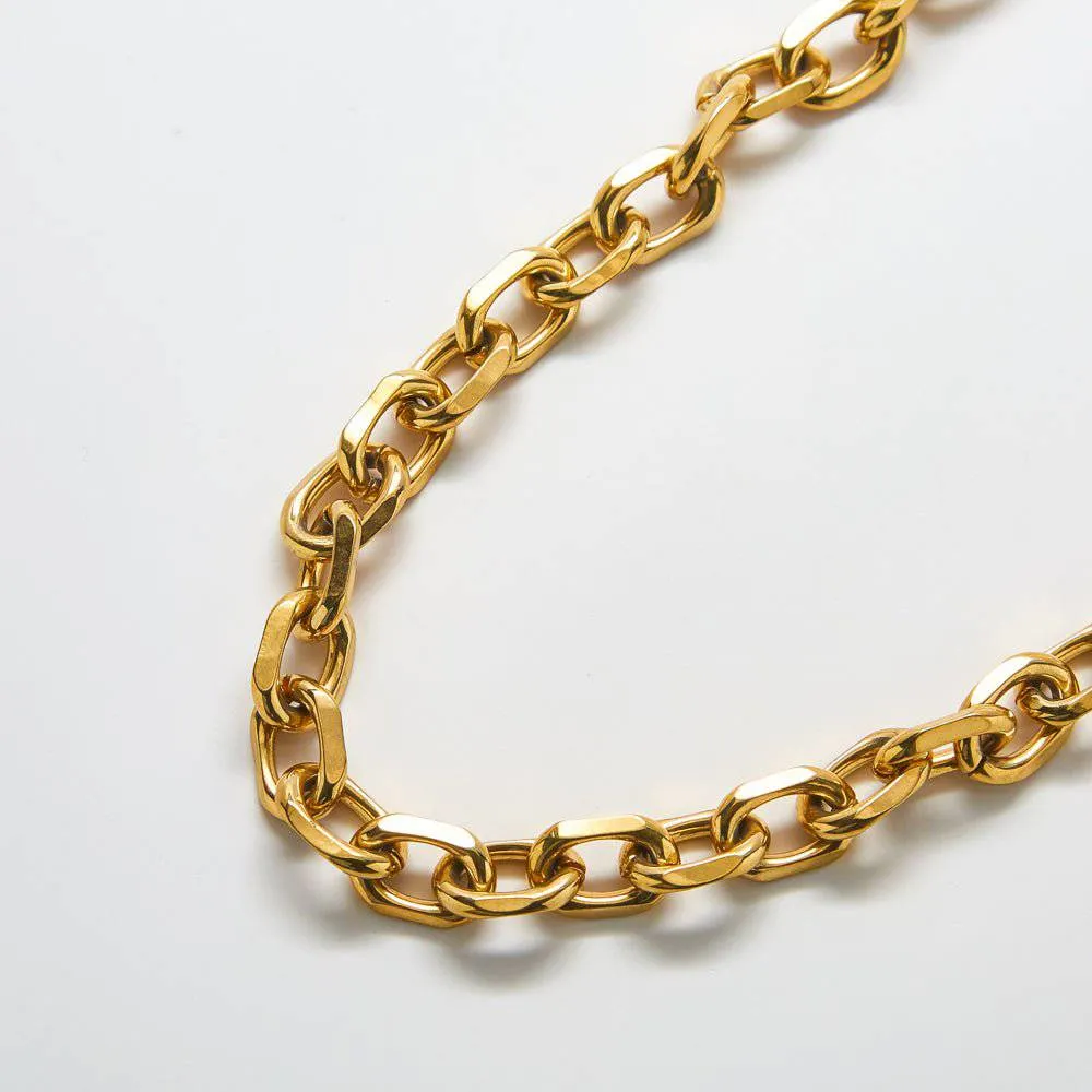 Gold Chunky Cable Chain Necklace sold by Admiral Row