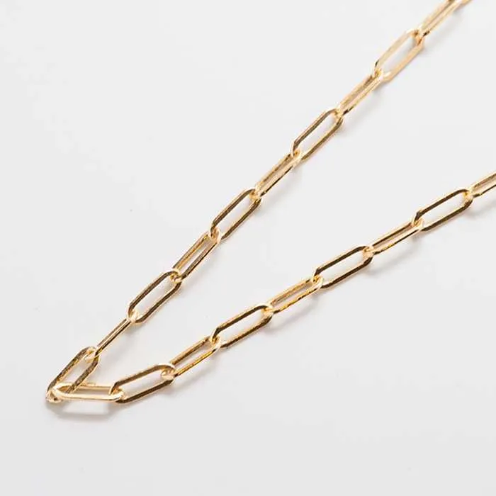 Gold Paperclip Chain Necklace - Best Seller sold by Admiral Row