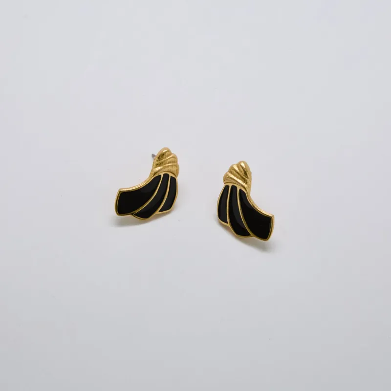 Vintage Trifari Gold Wing Earrings sold by Admiral Row