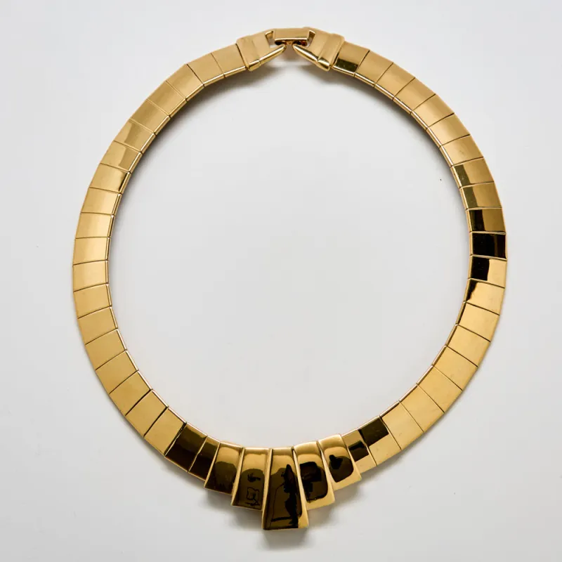 Vintage Napier Gold Collar Necklace sold by Admiral Row
