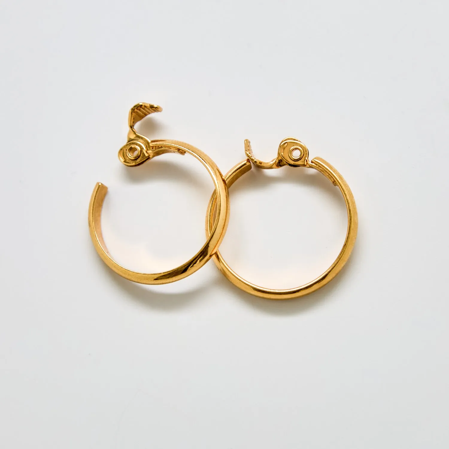 Vintage Monet Gold Hoop Earrings sold by Admiral Row product image thumbnail 2