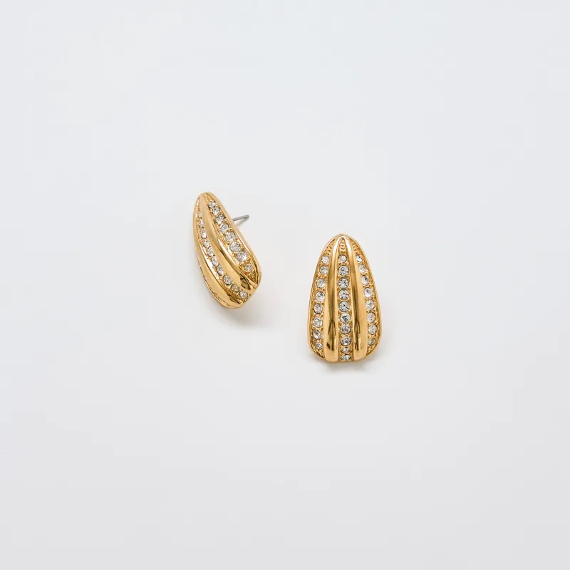 Vintage JS CZ Statement Earrings sold by Admiral Row