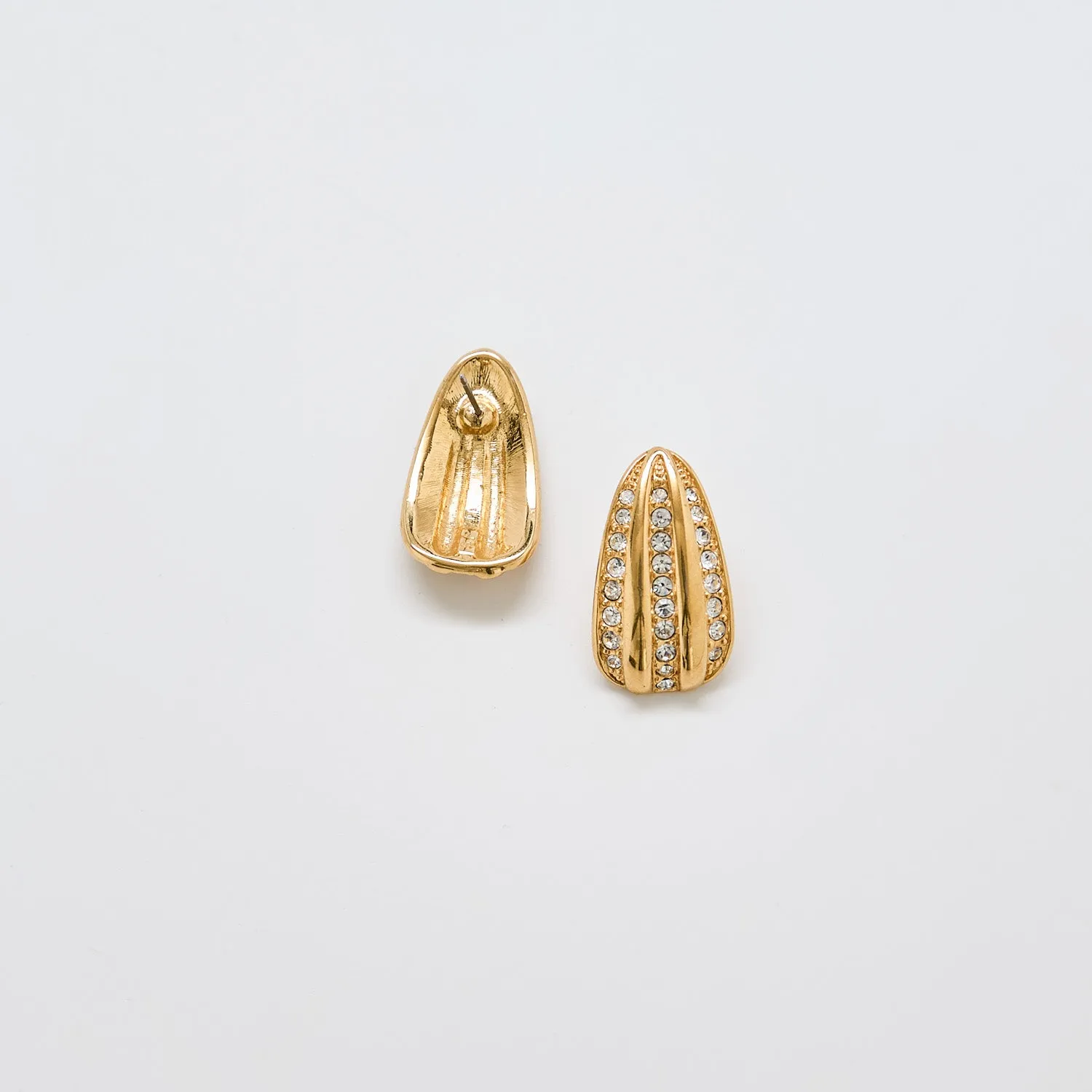Vintage JS CZ Statement Earrings sold by Admiral Row product image thumbnail 2