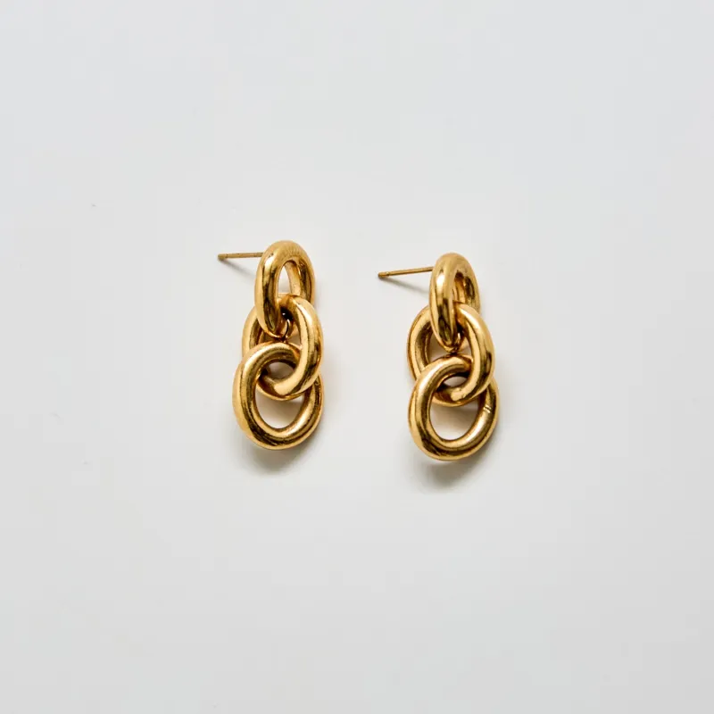 Vintage Chain Drop Dainty Earrings sold by Admiral Row