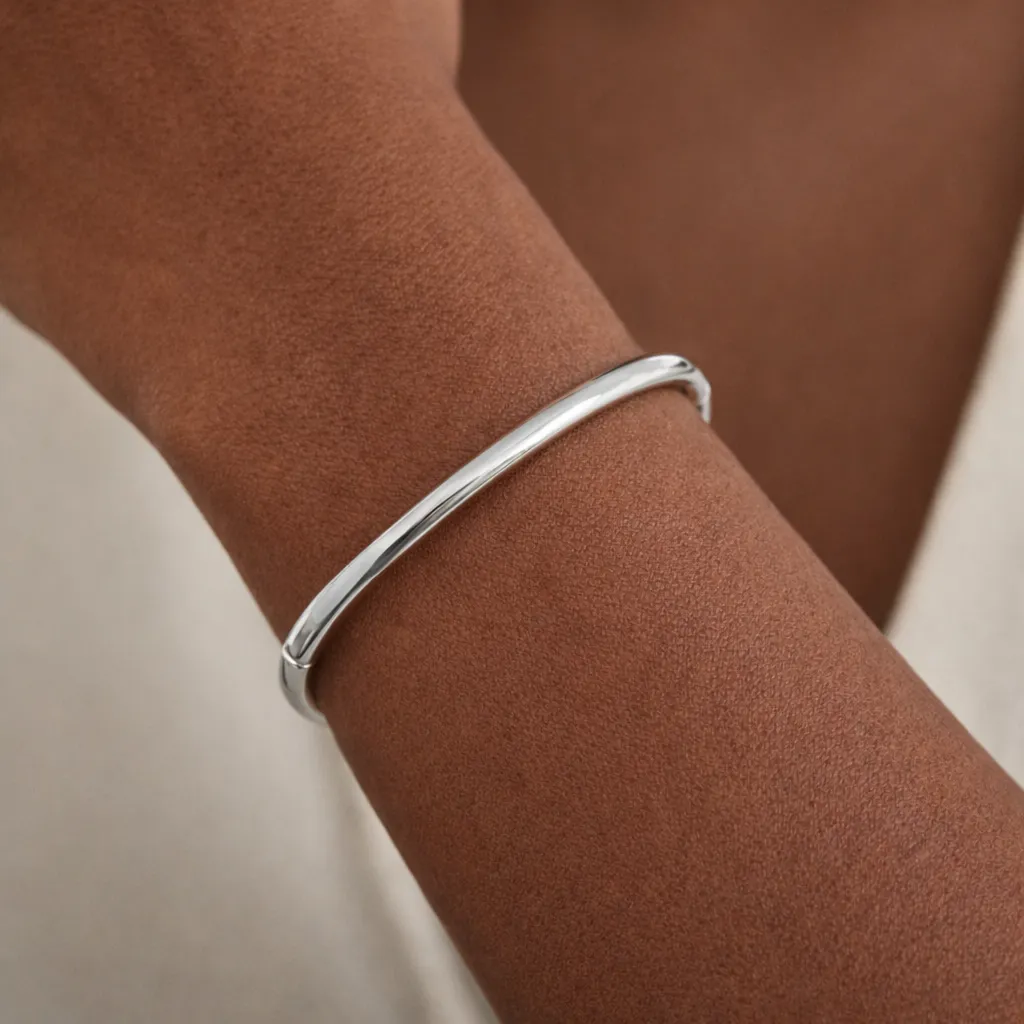 Silver Statement Bangle sold by Admiral Row product image thumbnail 2