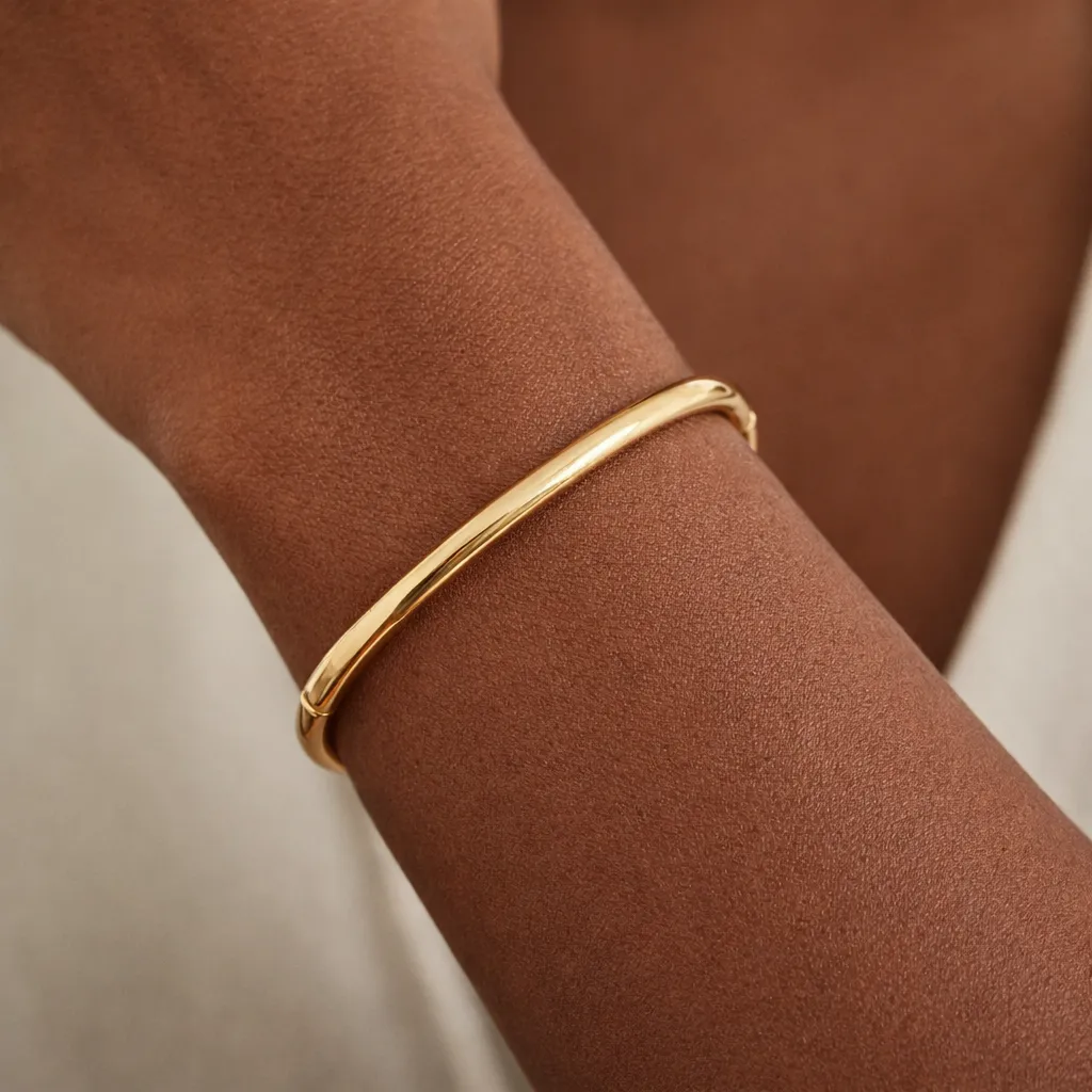 Gold Statement Bangle sold by Admiral Row product image thumbnail 2