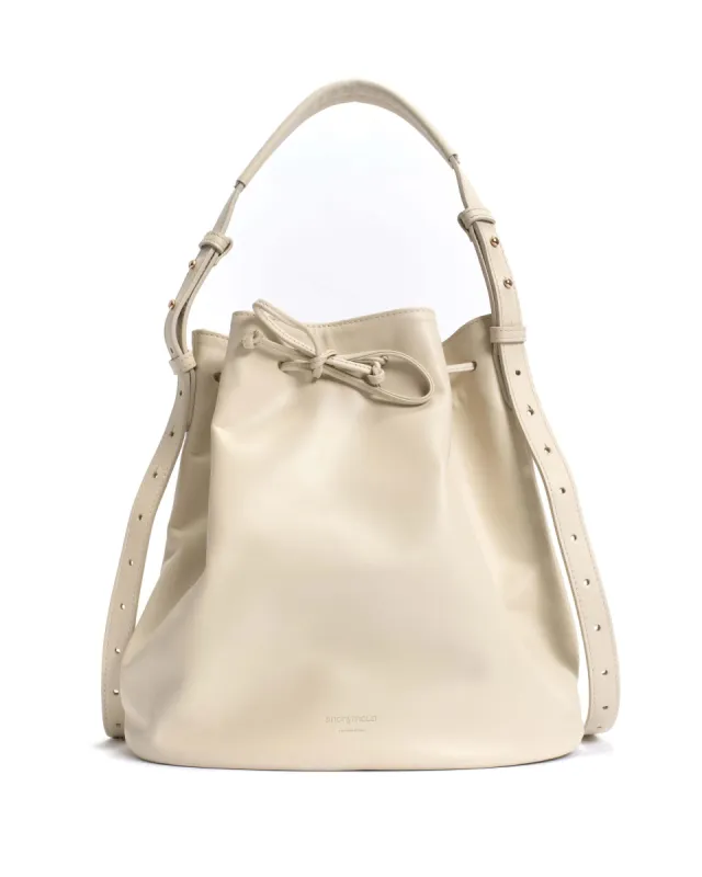 Kacey grand bucket bag Soft calf White sand sold by Anonymous Copenhagen