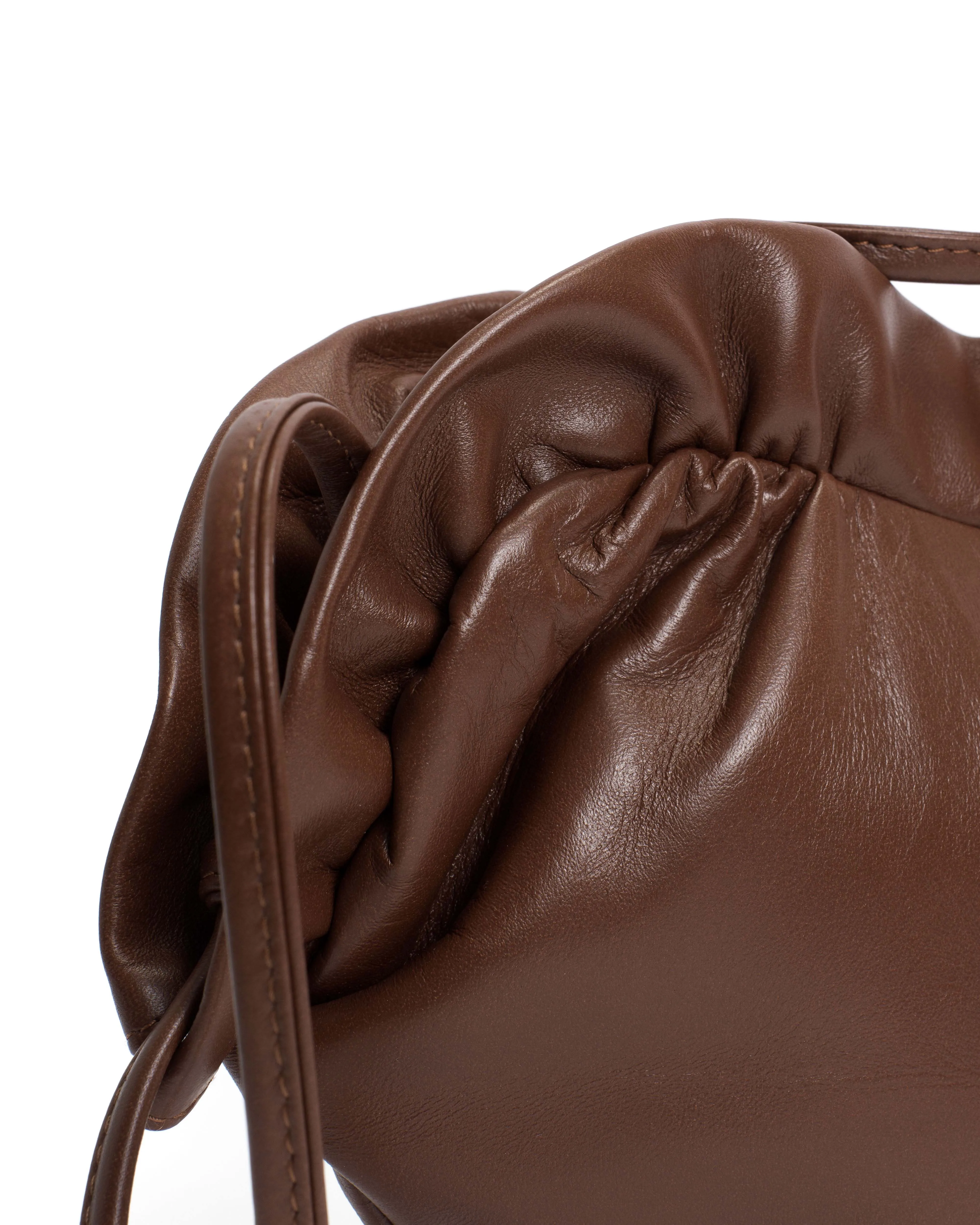 Zally heart bag Shiny lamb Chocolate sold by Anonymous Copenhagen product image thumbnail 4