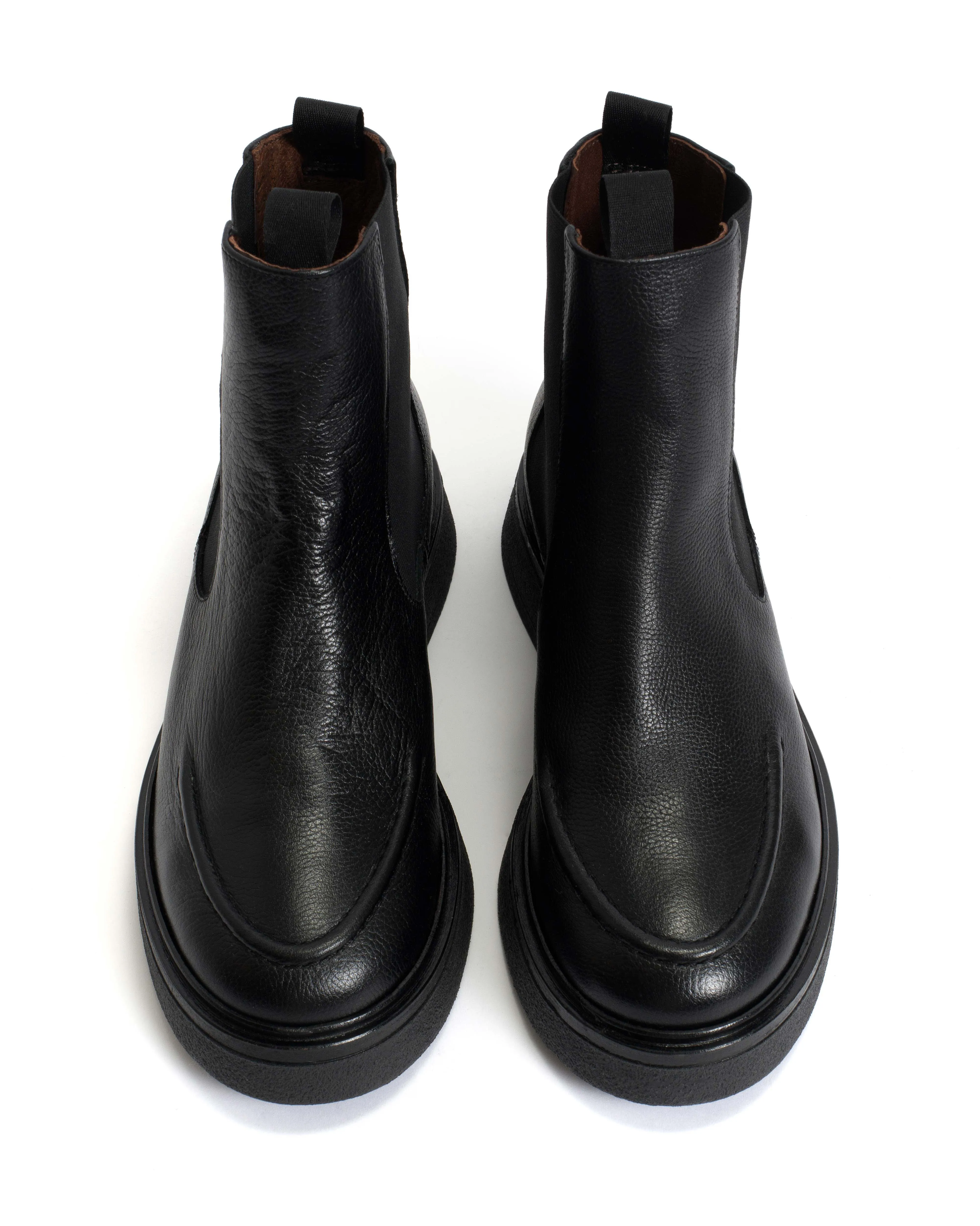 Kikie flat platform Grained soft calf & sole Black & Black sold by Anonymous Copenhagen product image thumbnail 3