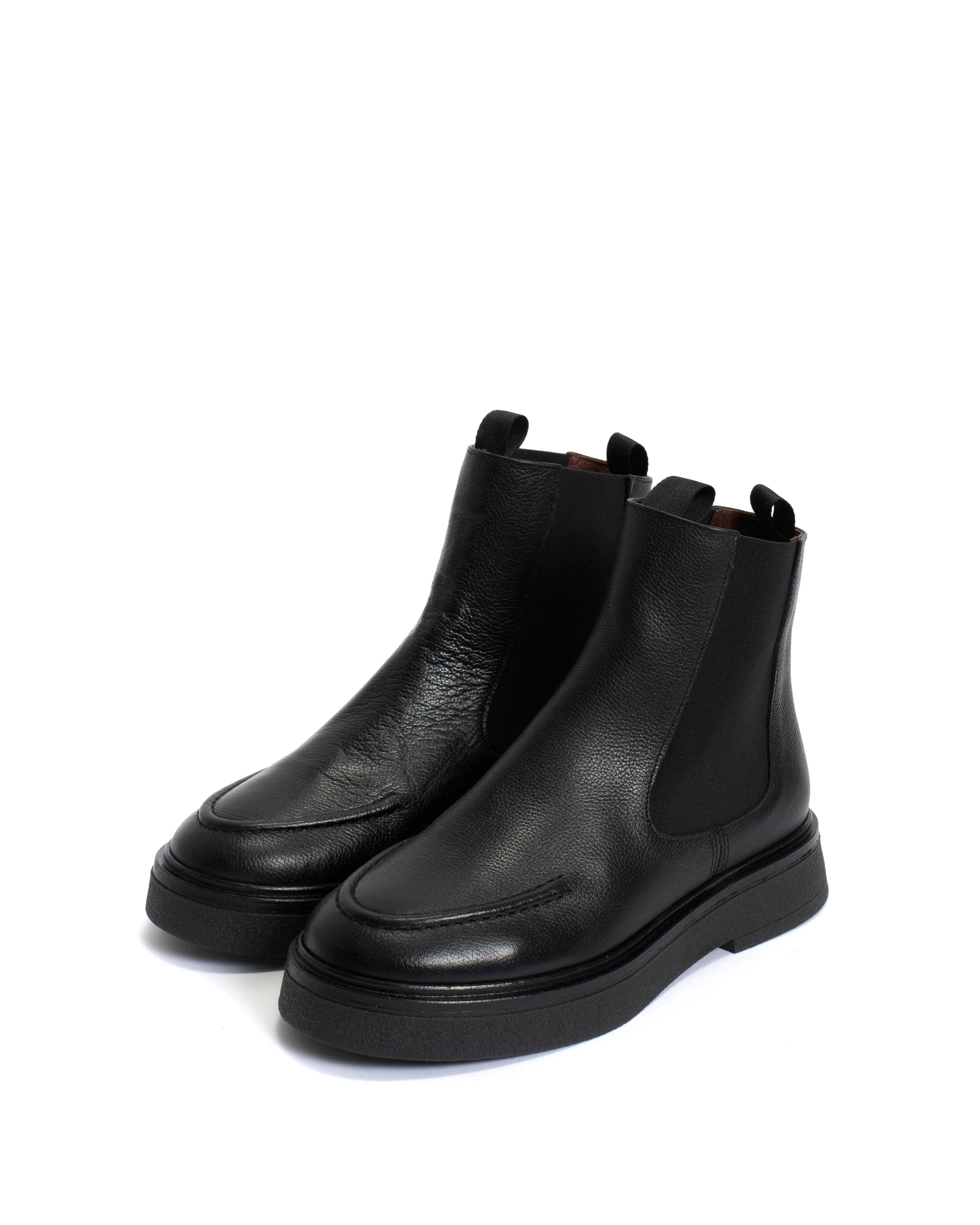 Kikie flat platform Grained soft calf & sole Black & Black sold by Anonymous Copenhagen product image thumbnail 2