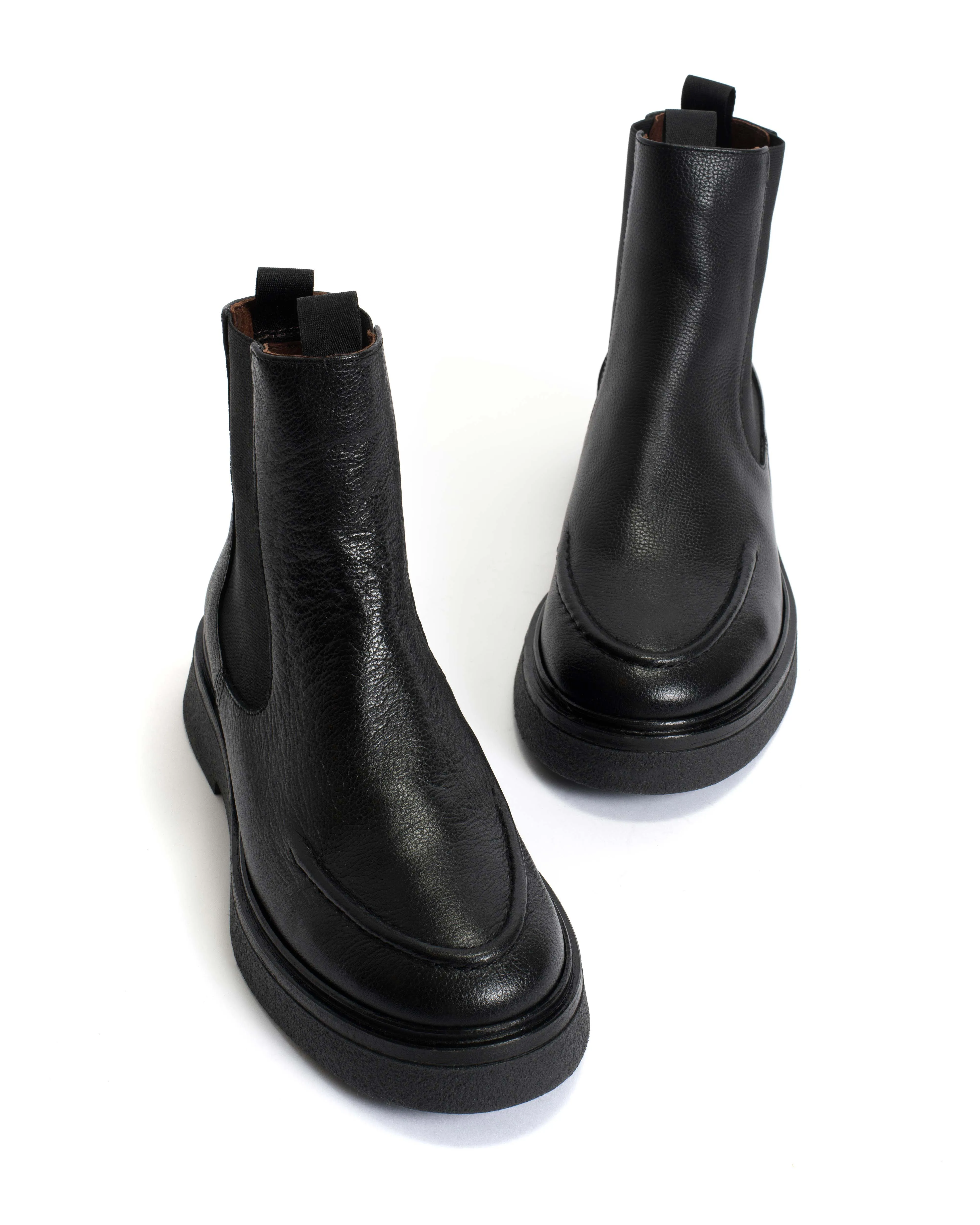 Kikie flat platform Grained soft calf & sole Black & Black sold by Anonymous Copenhagen product image thumbnail 5
