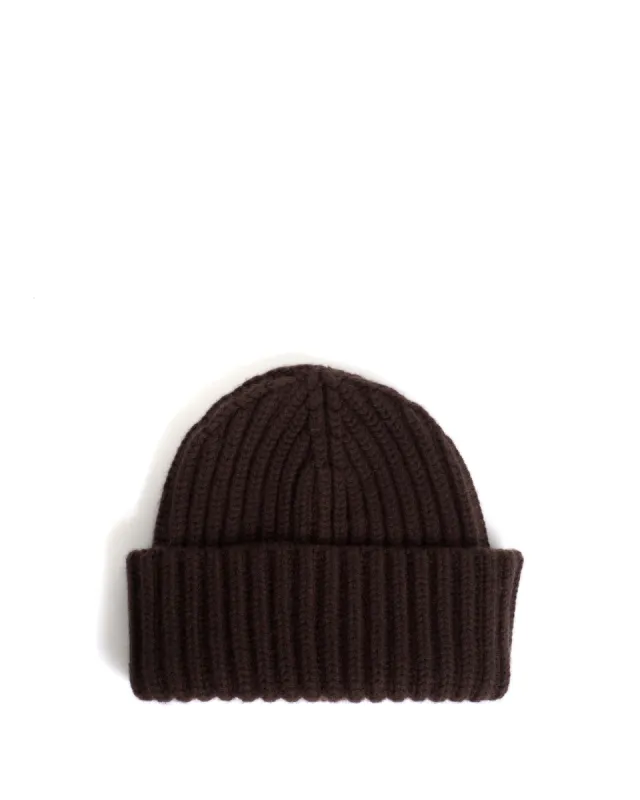 Sandra beanie 100% cashmere Coffee brown made by Anonymous Copenhagen