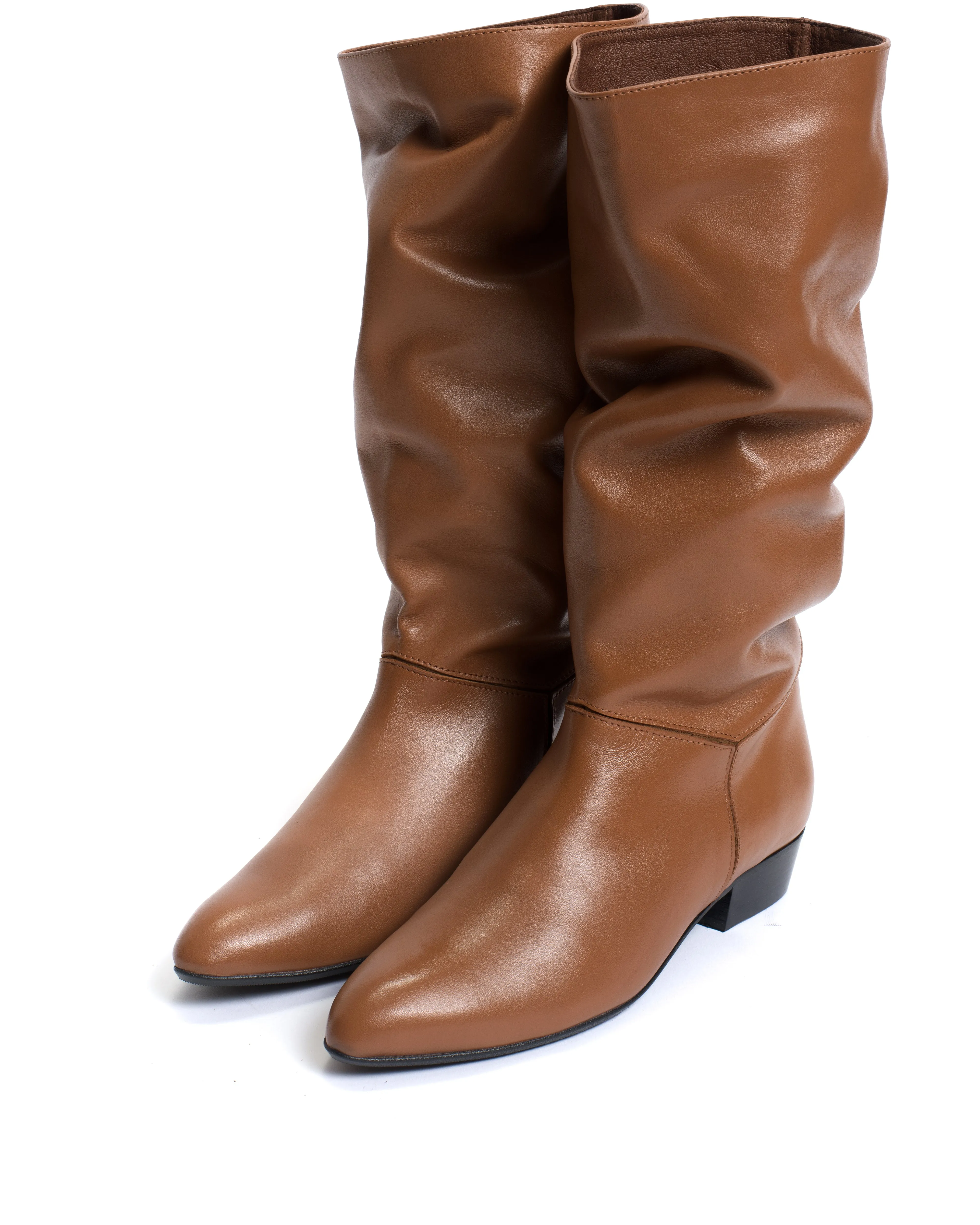 Jasmina 20 Soft calf & suede leather Camel & cinnamon sold by Anonymous Copenhagen product image thumbnail 2