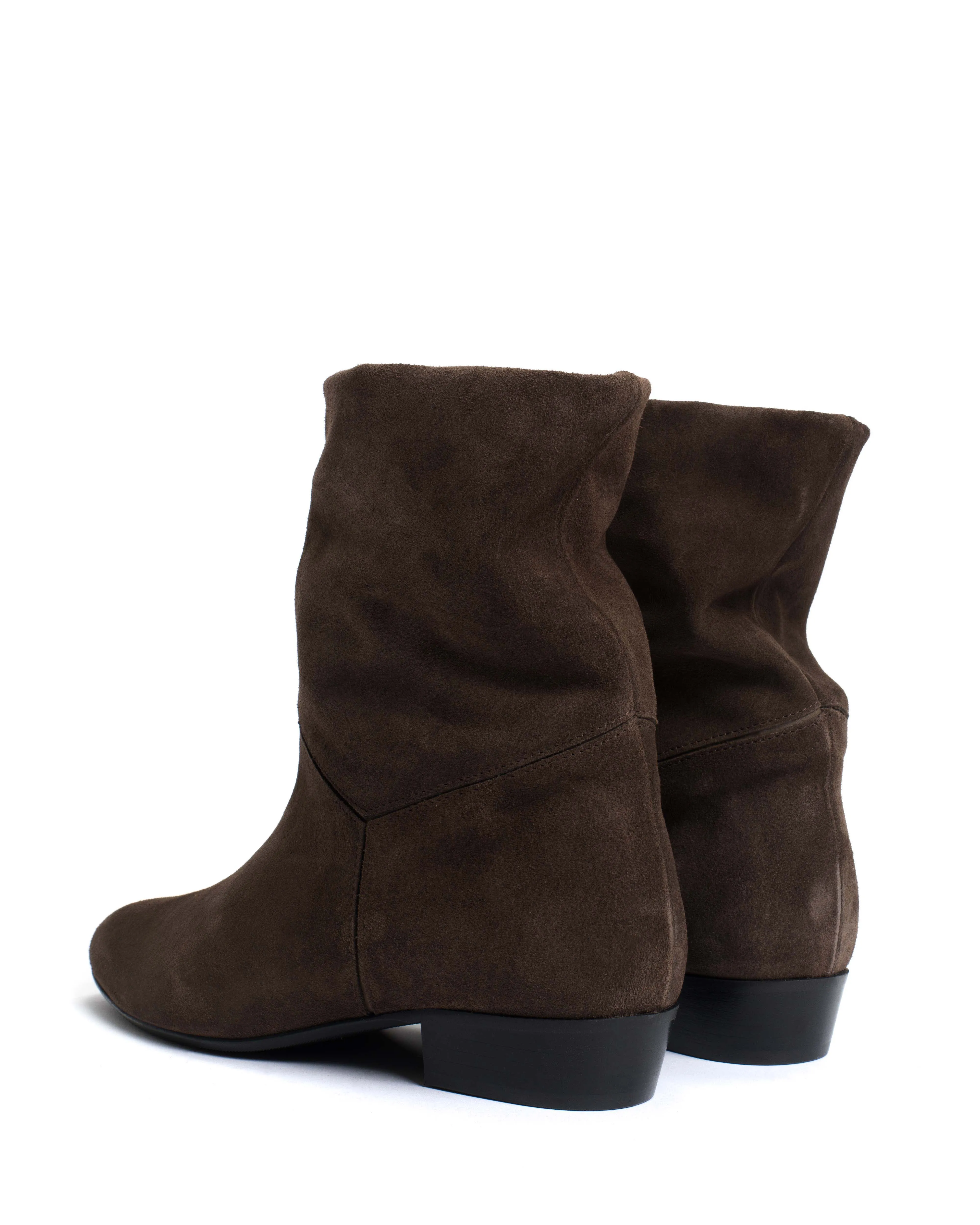 Jassi 20 Calf suede & sleek leather Coffee brown & dark taupe sold by Anonymous Copenhagen product image thumbnail 4