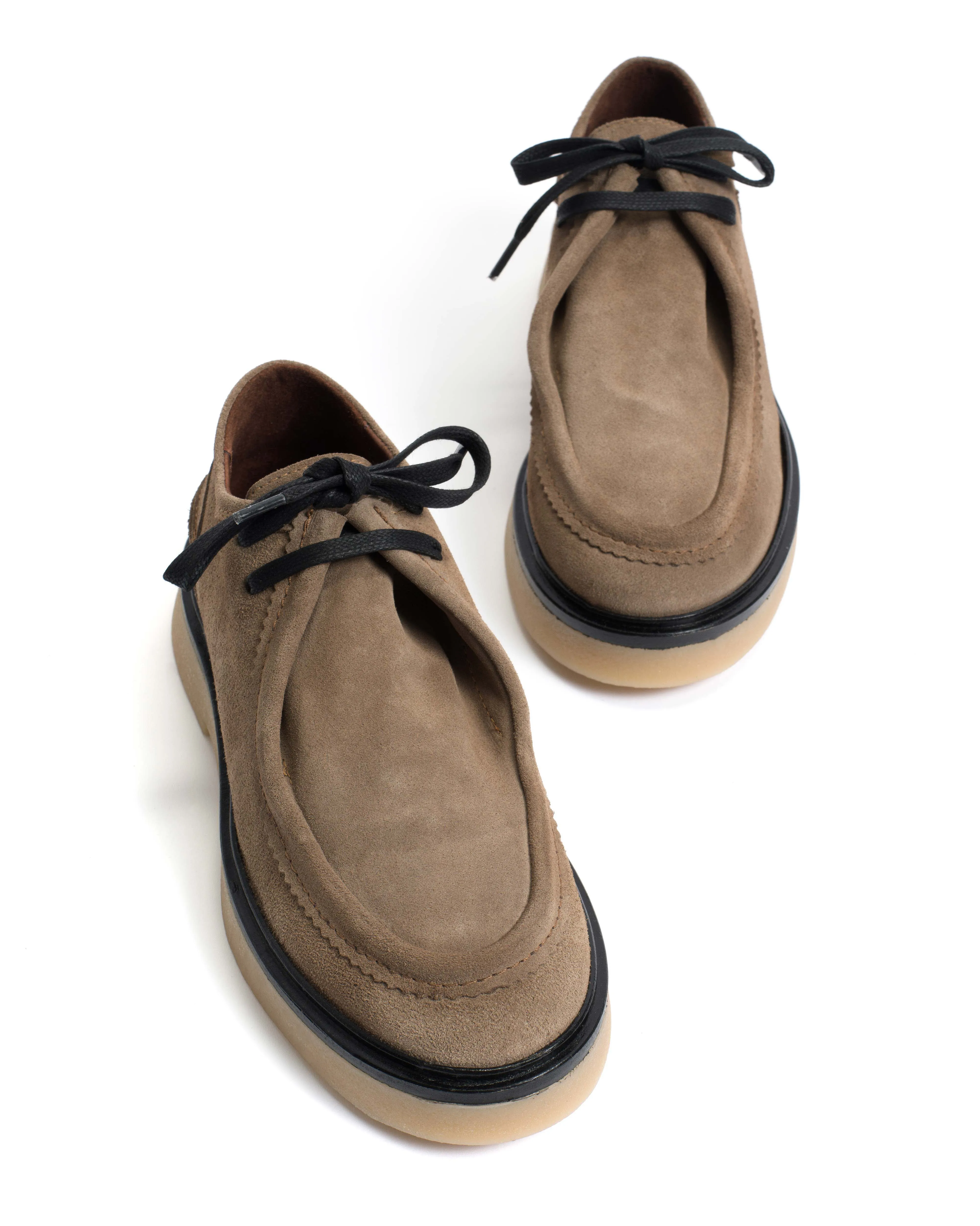 Chez flat platform Calf suede & Sole Mushroom & natural sold by Anonymous Copenhagen product image thumbnail 5